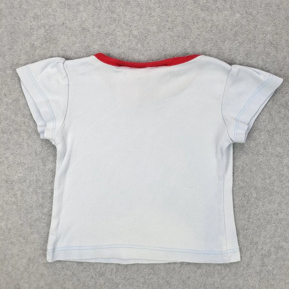 Strawberry Shortcake Graphic‎ Tee Kids 2T Blue Ringer Cap Y2K Picnic 2006